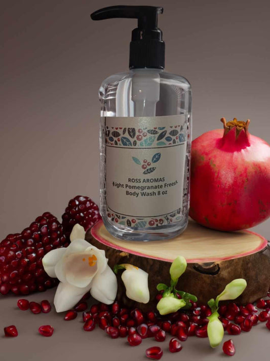 Ross Aromas Light Pomegranate Freesia Body Butter and Body Wash