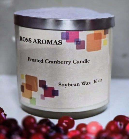 Frosted Cranberry Candle