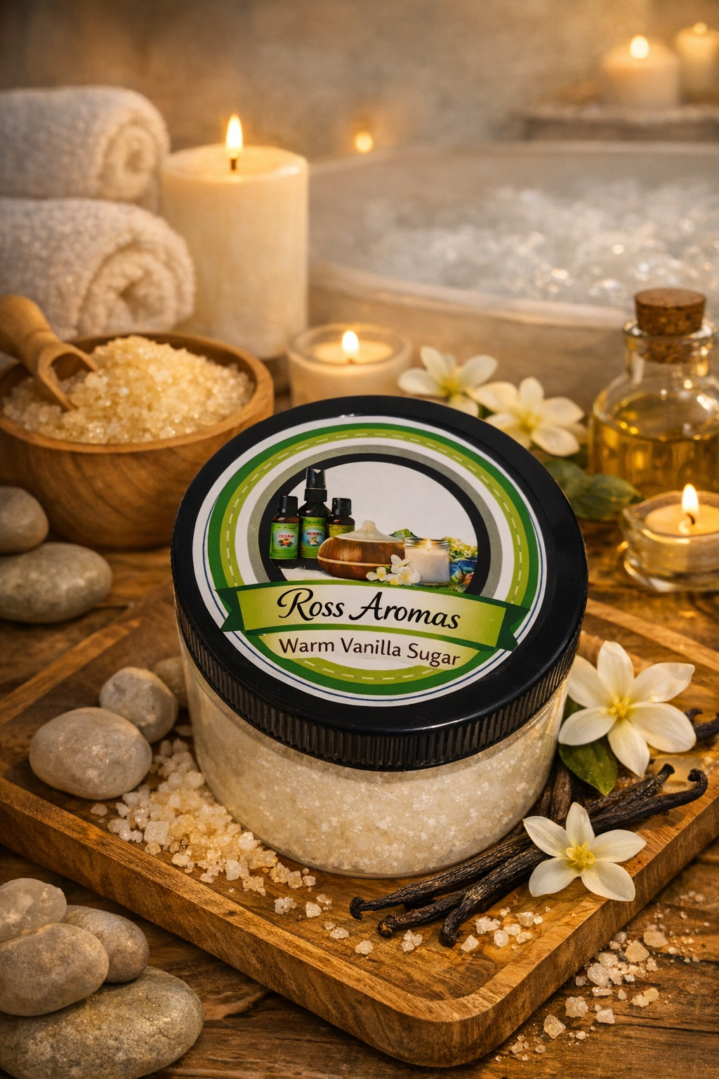 Ross Aromas Warm Vanilla Sugar Bath Salt