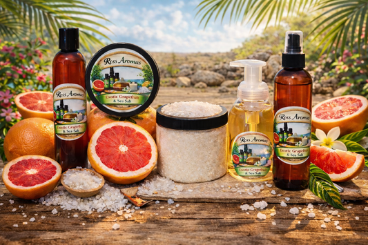 Ross Aromas Exotic Grapefruit & Sea Salt Complete Bath/ Body Set