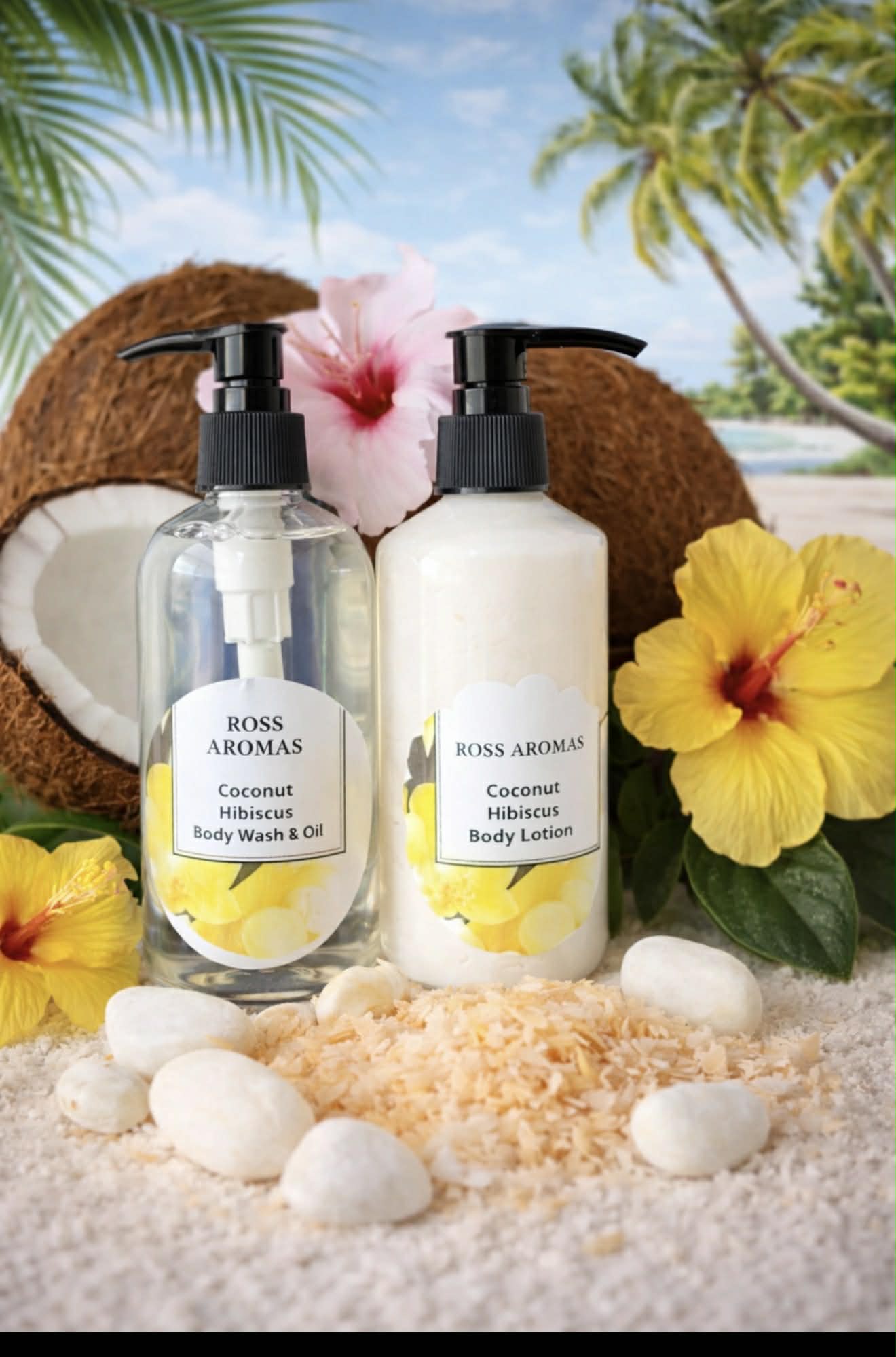 Ross Aromas Coconut Hibiscus Set