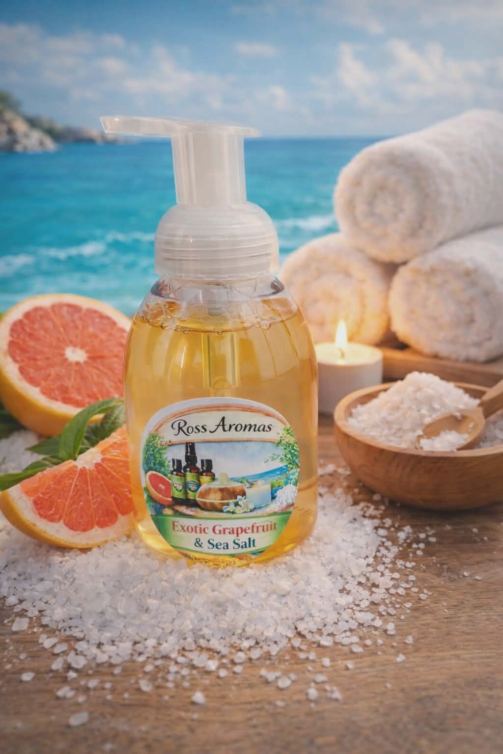 Ross Aromas Exotic Grapefruit and Sea Salt Foaming Hand Soap