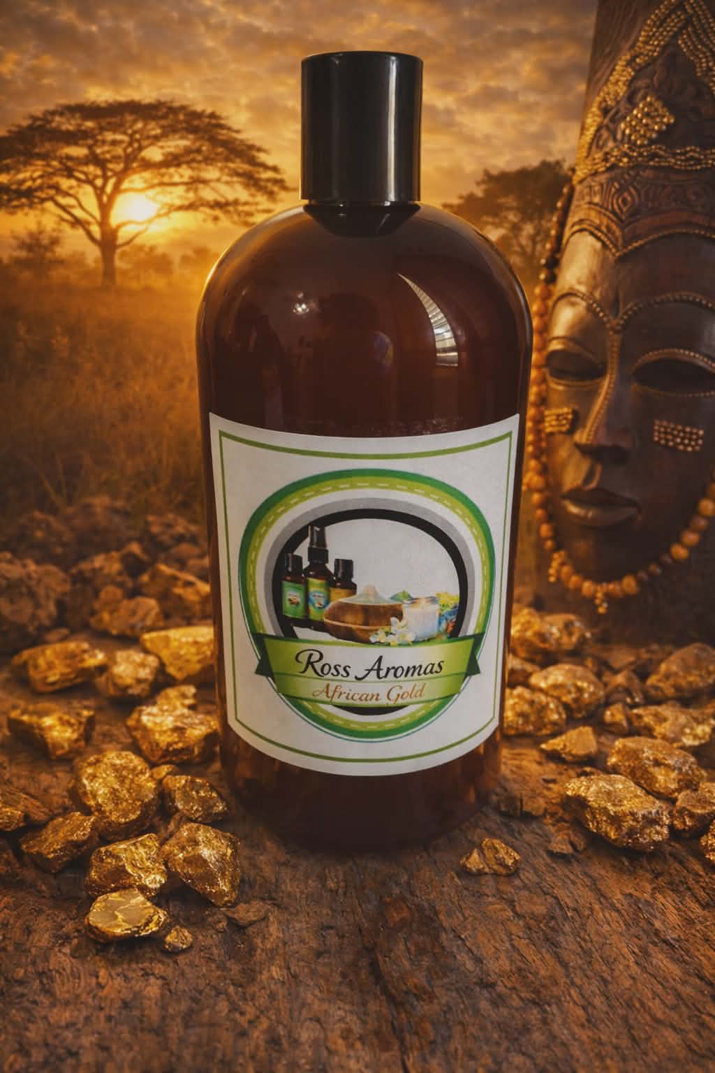 Ross Aromas African Gold 16oz Body Wash