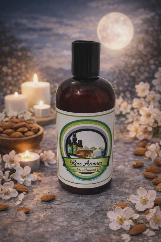 Ross Aromas 8oz Moonlit Almond Glow Body Wash
