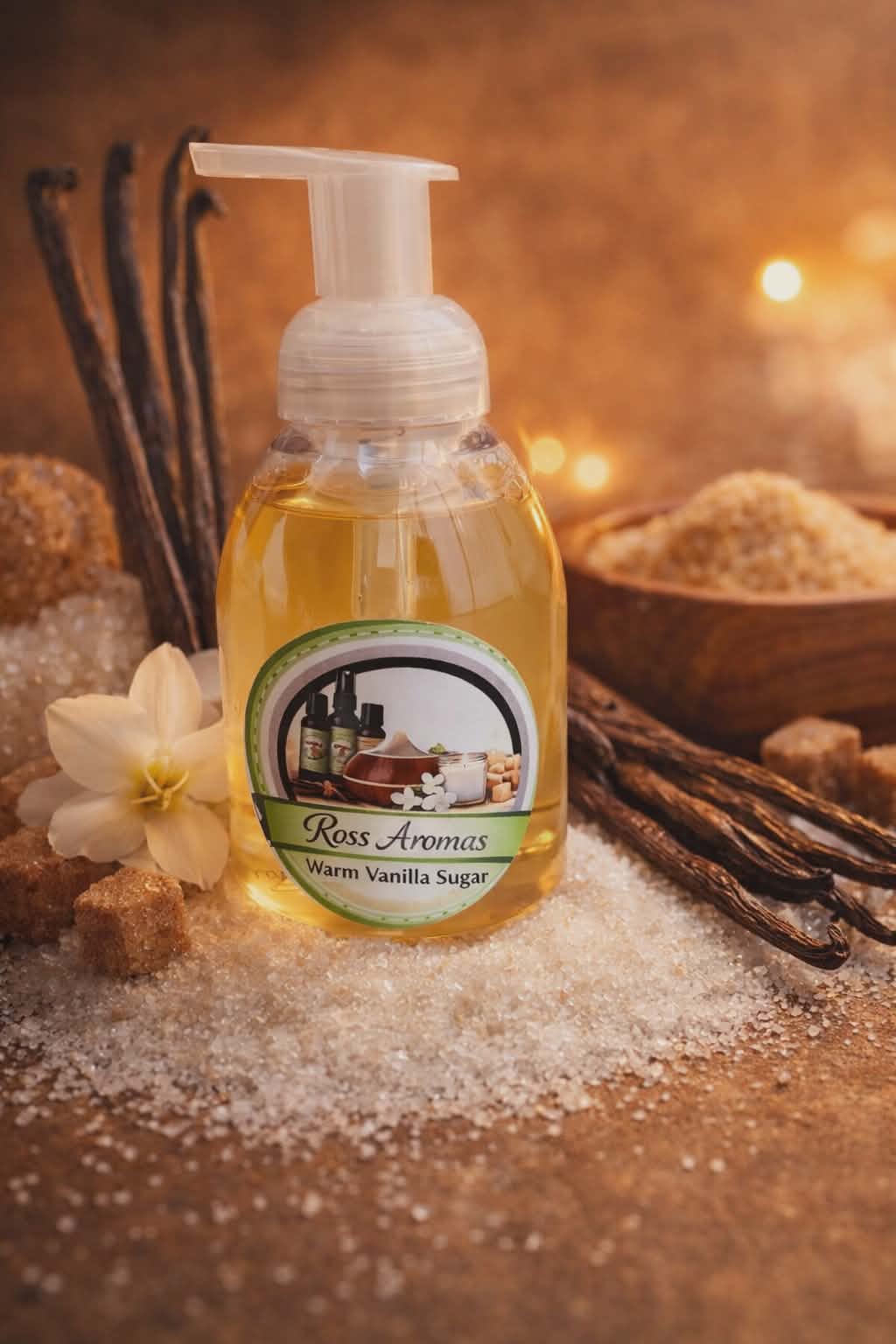 Ross Aromas Warm Vanilla Sugar foaming Hand Soap