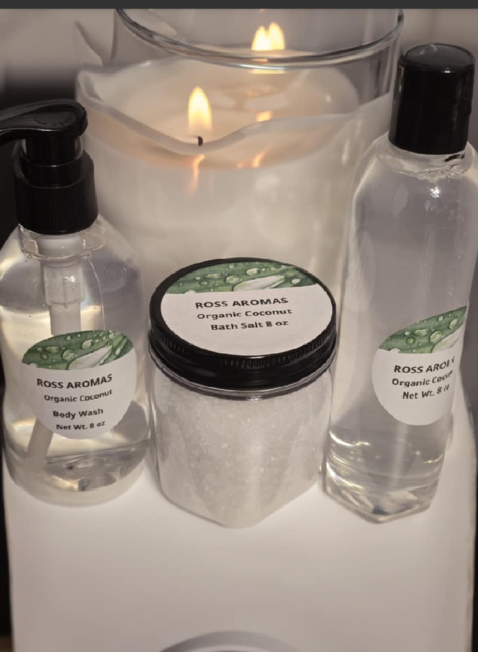 Ross Aromas Organic Coconut Products Set